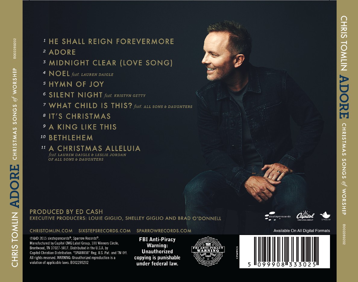 [이벤트30%]Chris Tomlin - Adore Christmas Songs Of Worship (CD)